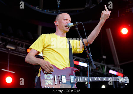 BENICASSIM, ESPAGNE - 20 juillet : Les présidents des Etats-Unis d'Amérique (band) effectue au Festival. Banque D'Images