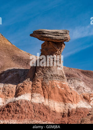 Balanced Rock près de Pioneer Amphithéâtre, parc d'état de Palo Duro, Texas. Banque D'Images