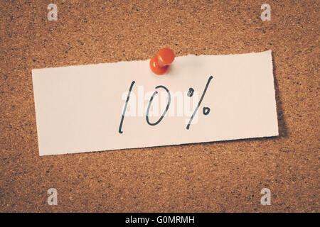 10 % 10 % Banque D'Images