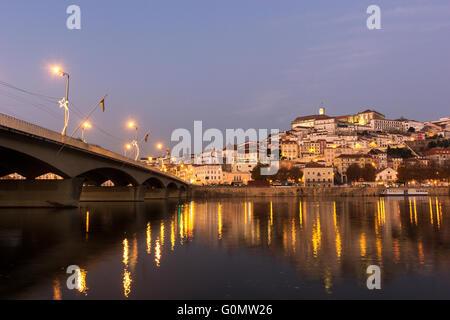 Par Coimbra au Portugal Mondego Banque D'Images