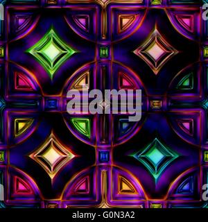 Seamless texture vitrail Banque D'Images