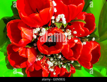 Bouquet de roses rouges Banque D'Images