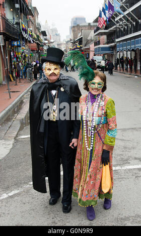 Mardi Gras 2015, St Ann's Parade, Quartier français, la Nouvelle Orléans, Louisiane, USA Banque D'Images