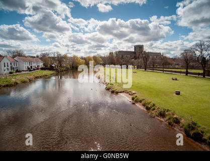 Tyne à Haddington, East Lothian, Ecosse, Royaume-Uni Banque D'Images