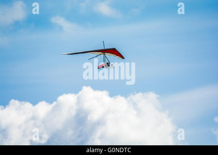 Diego Calderoni équitation les thermiques au dessus de l'Idaho Hammett Banque D'Images