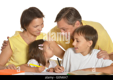 belle famille Banque D'Images