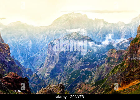 Lookout de Pico do Arieiro, Madeira, Portugal Banque D'Images