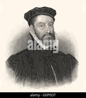 James Stewart, 1e comte de Moray, ch. 1531-1570, était régent de l'Ecosse Banque D'Images