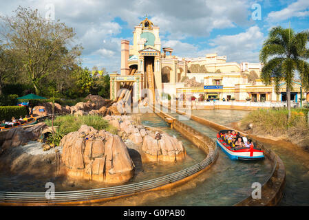 Voyage vers Atlantis Ride à Sea World, Orlando, Floride, USA Central Banque D'Images