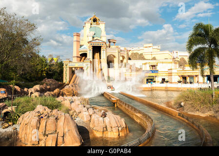 Voyage vers Atlantis Ride à Sea World, Orlando, Floride, USA Central Banque D'Images