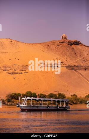 Nil près d'Assouan, Egypte, paysage Banque D'Images