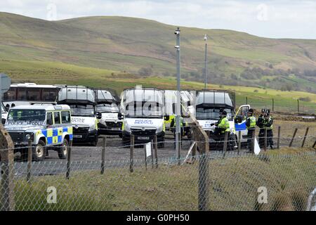 Ffos-y-Fran, Merthyr Tydfil, UK. 3 mai, 2016. Ffos-y-Fran protester Merthyr Tydfil UK Banque D'Images