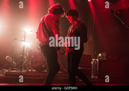 30 avril 2016 - Kieran Shudall, Sam Rourke, Colin Jones et Joe Falconer du groupe indie Liverpool, Circa 'Waves', le titre de la musique Live At Leeds Festival tenu à Leeds, Royaume-Uni, 2016 © Myles Wright/ZUMA/Alamy Fil Live News Banque D'Images