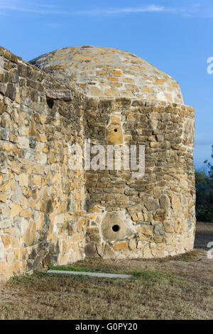 Tour du côté de la Mission de San Jose à San Antonio, Texas Banque D'Images