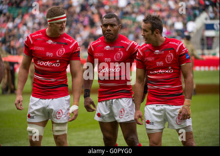 Rencontrez l'armée et de la Marine pour le Trophée Babcock au stade de Twickenham, le 30 avril 2016, le Babcock Services Inter championnat. Banque D'Images