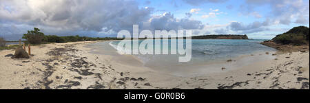 Panorama de la Playuela Plage de Puerto Rico Banque D'Images