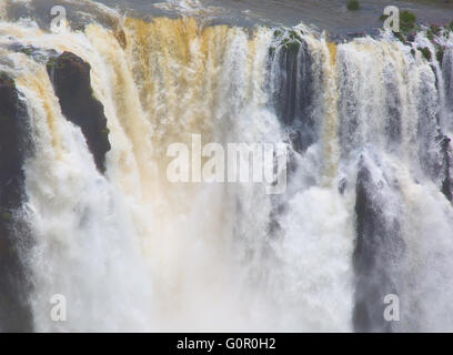 Célèbre d'Iguazu à la frontière entre l'Argentine et le Brésil Banque D'Images