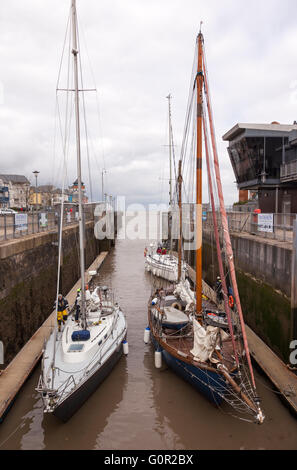 Port de plaisance de Portishead Quays, Portishead, Somerset, Angleterre, Royaume-Uni Banque D'Images