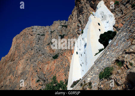 Le monastère de hozoviotissa, Amorgos, Grèce Banque D'Images