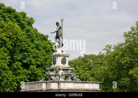 Fontaine de Neptune, Laeken, Bruxelles Banque D'Images