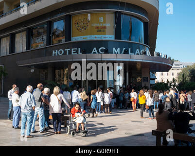 Hôtel 4 étoiles AC Málaga Palacio - Marriott. Málaga, Andalousie, Espagne Banque D'Images