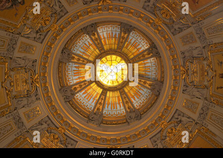 Dome, la cathédrale de Berlin, Lustgarten, Mittel, Berlin, Allemagne / Paroisse suprême et collégiale, jardin d'agrément, le Berliner Dom, Oberpfarr- und zu Berlin Domkirche Banque D'Images