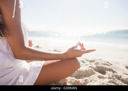 Vue arrière du yoga Banque D'Images