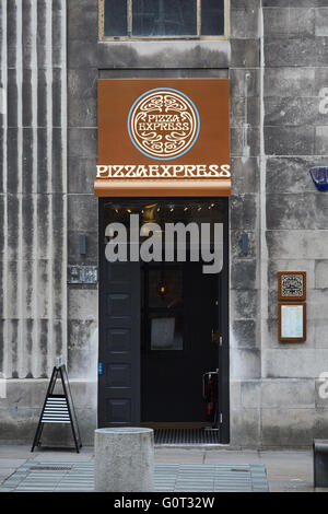 Pizza Express pizza express Logo liverpool porte entrée Hope Street Banque D'Images