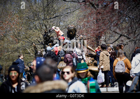 New York Central Park est un parc urbain au moyen-supérieur de Manhattan, à New York City parc urbain New York City Department of Banque D'Images