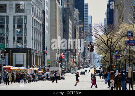 5e Avenue New York City Manhattan Banque D'Images