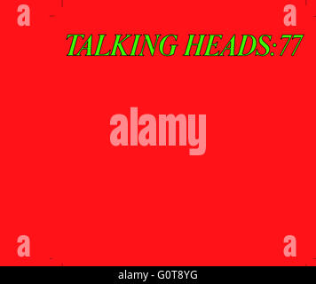 Couvrir de Talking Heads Talking Heads 'Album' : 77' Banque D'Images