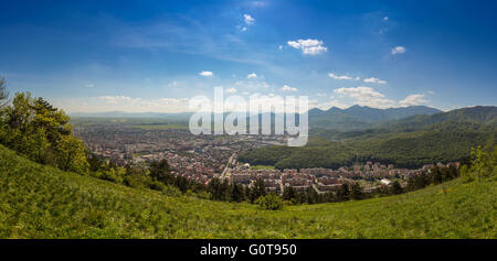 Vue panoramique de Brasov, Roumanie Banque D'Images