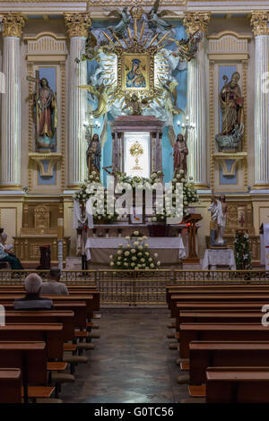 Templo de la Santisima Trinidad est un 17e siècle église catholique romaine à Puebla Mexique Banque D'Images