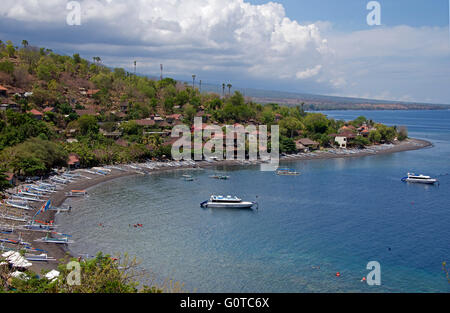 La côte Est de la ville d'Amed Bali Indonésie Banque D'Images