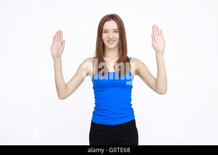 Portrait of attractive young woman Banque D'Images