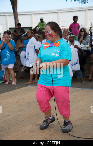 La prise de conscience sociale et de la participation équitable pour encourager et appuyer l'inclusion et l'intégration des personnes handicapées. Nouméa Banque D'Images