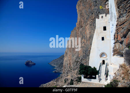 Le monastère de hozoviotissa, Amorgos, Grèce Banque D'Images