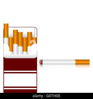 Cartouche de cigarettes Illustration de Vecteur