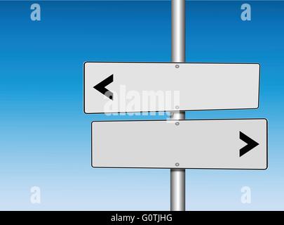 Des indications blanc vide avec copyspace Illustration de Vecteur