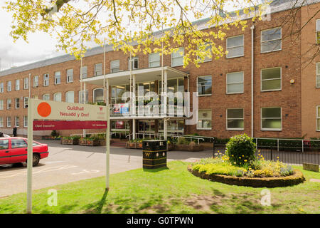 Wrexham Maelor Guildhall Conseil l'office administratif de la Wrexham County Borough Council Banque D'Images