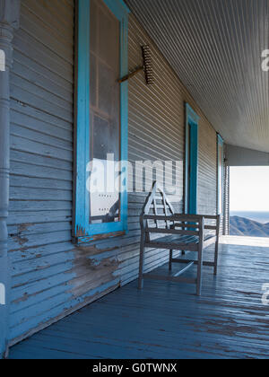 Porche, Williams Ranch, Guadalupe Mountains National Park, Texas. Banque D'Images