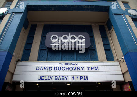 David Duchovny commence uk étape de sa tournée européenne en O2 ABC Glasgow lieu le jeudi 12 mai, Glasgow, Royaume-Uni Scotand Banque D'Images