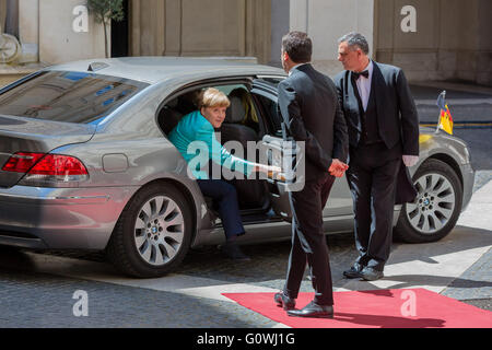 Rome, Italie. 5 mai, 2016. Angela Merkel rencontre Matteo Renzi au Palais Chigi à Rome, Italie. Credit : Davide Fracassi/Alamy Live News Banque D'Images