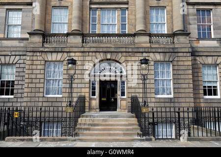 En Bute House Charlotte Square la première résidence officielle du ministre, Édimbourg, Écosse, Royaume-Uni. Banque D'Images