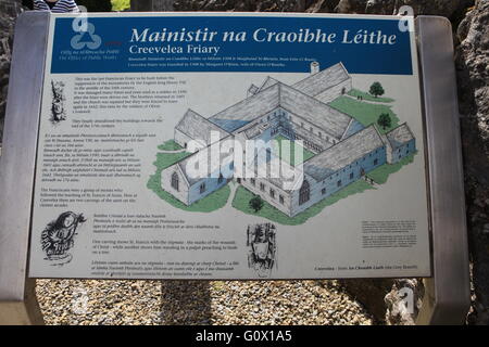 Creevelea Abbaye, couvent franciscain, Co Leitrim Irlande mégalithique Banque D'Images