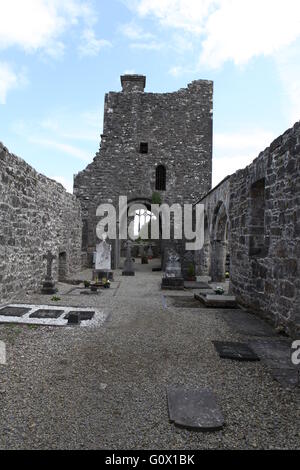 Creevelea Abbaye, couvent franciscain, Co Leitrim Irlande mégalithique Banque D'Images