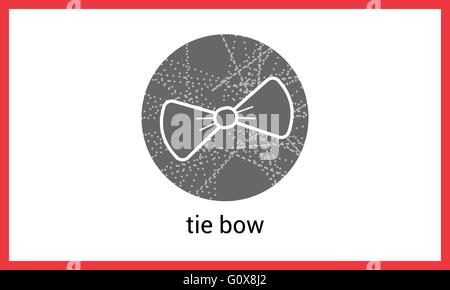 Contour contour vectoriel Bow-tie Illustration de Vecteur