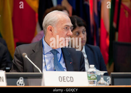 Jose Angel Gurria, Secrétaire général de l'OCDE - le 14 avril 2016, le Groupe Banque Mondiale, Washington, DC, USA Banque D'Images