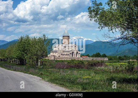 La Géorgie, Kakheti. - Monastère Alaverdi et cathédrale, officiellement la Cathédrale Saint George dans la région de Kakheti Akhmeta. Banque D'Images