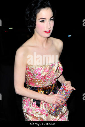 CANNES - le 18 mai 2009 : Dita Von Teese assiste à un photocall le 18 mai 2009 à Cannes Banque D'Images